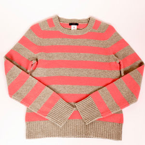 [J. Crew] Striped Lambswool Sweater
